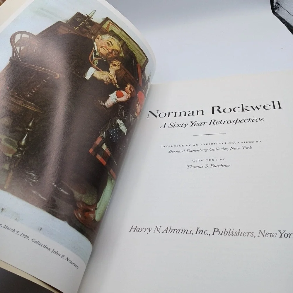 Norman Rockwell A Sixty Year Retrospective Book and Prints HC & PB NOS lot 2